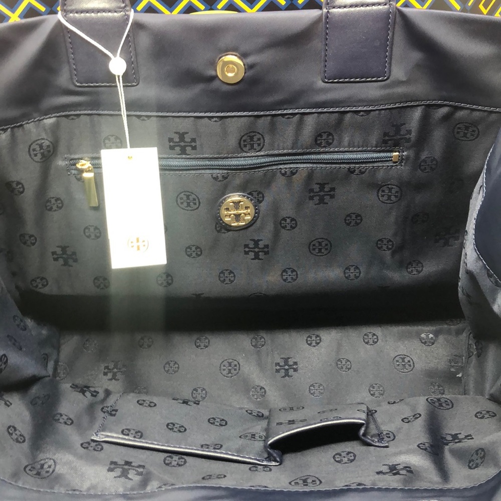 NWT Tory Burch Ella tote navy blue - Picture 5 of 7